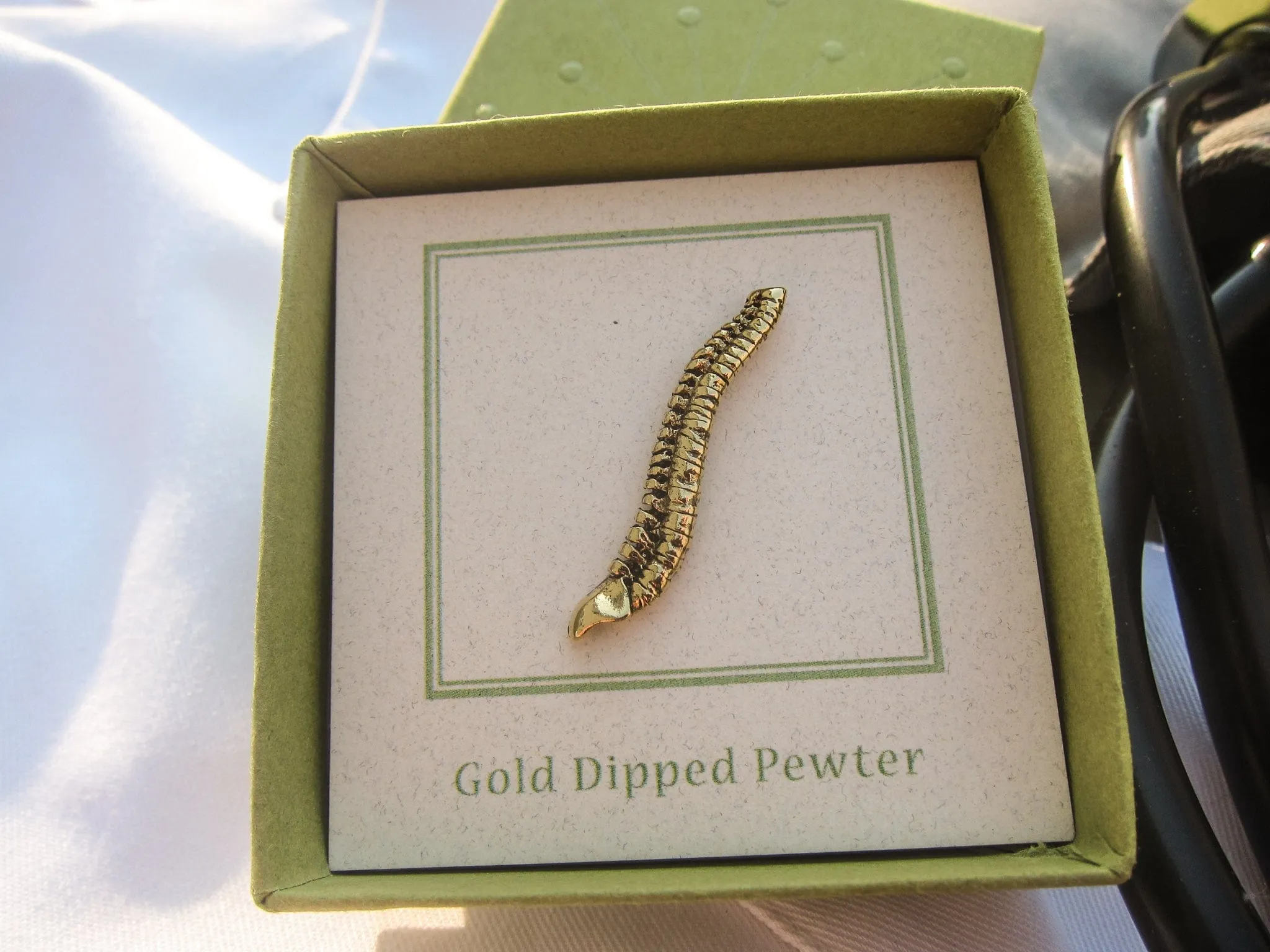 Spine Gold Lapel Pin