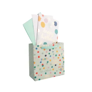 Square Gift Bag Set - Confetti Pop