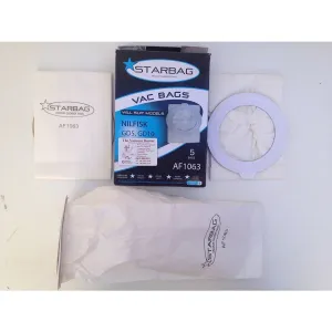 Starbag Nilfisk GD5 STYLE Backpack Vacuum Cleaner White Paper Dustbags