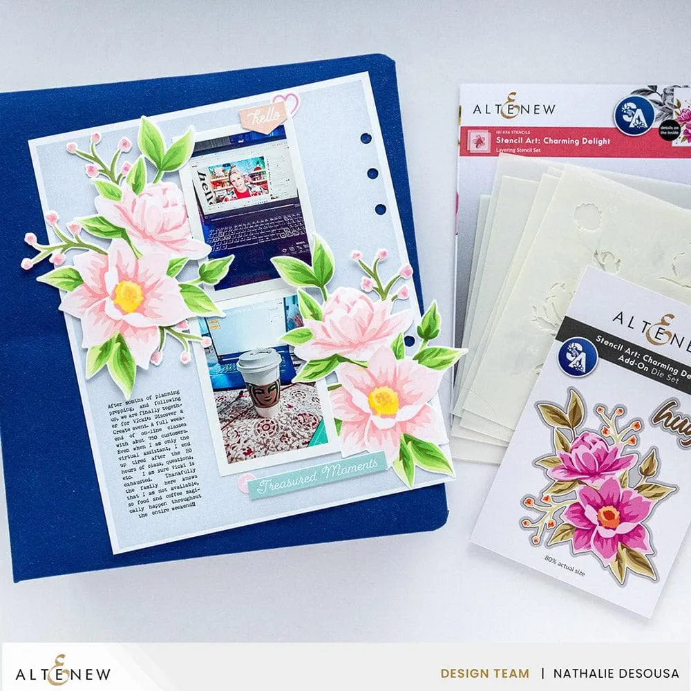 Stencil Art: Charming Delight & Add-on Die Bundle
