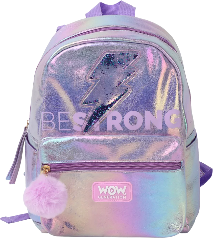 Stroll Backpack 32 Cms Iridescent Lila Wow Generation