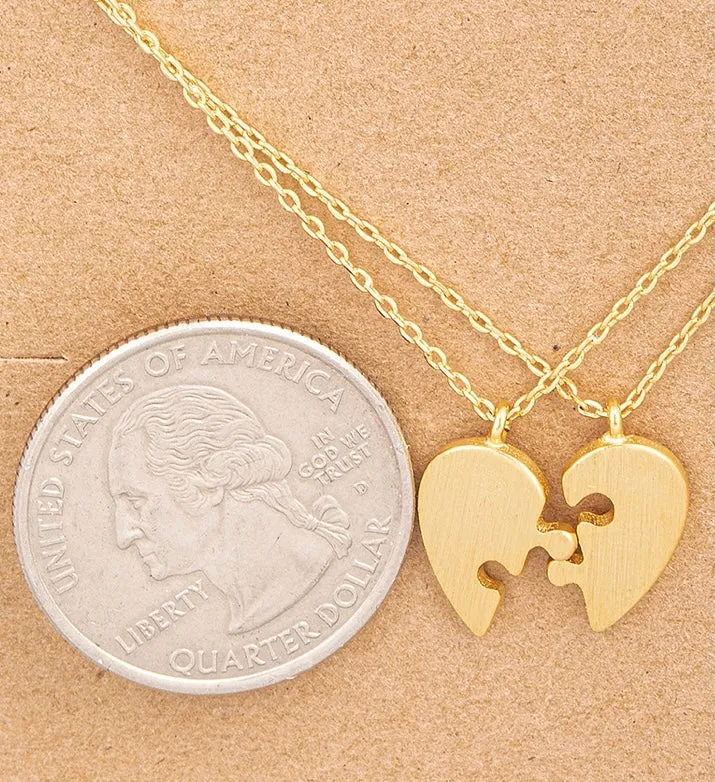 Textured heart necklace