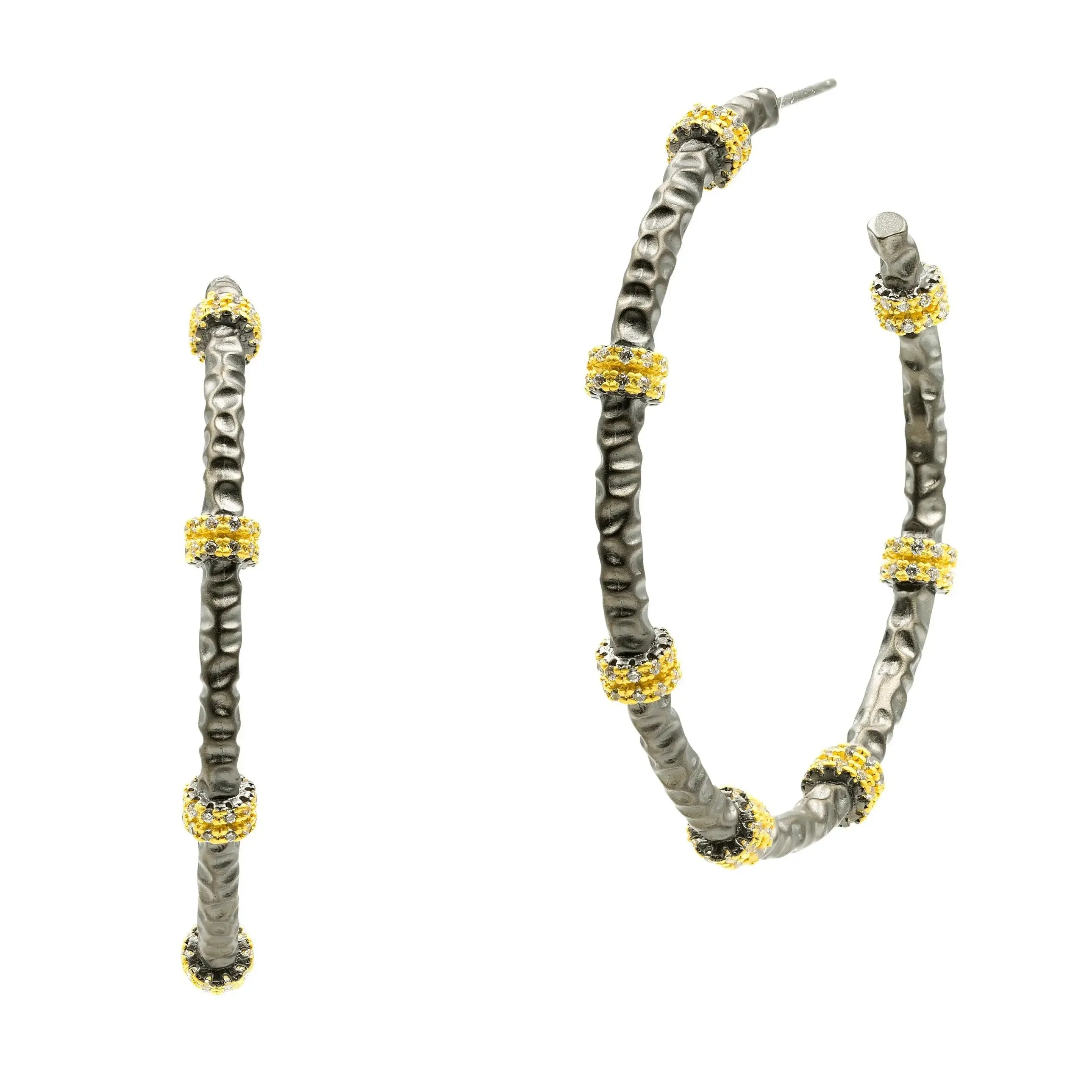 Textured Hoop Earring