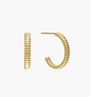 Textured Hoop Earrings
