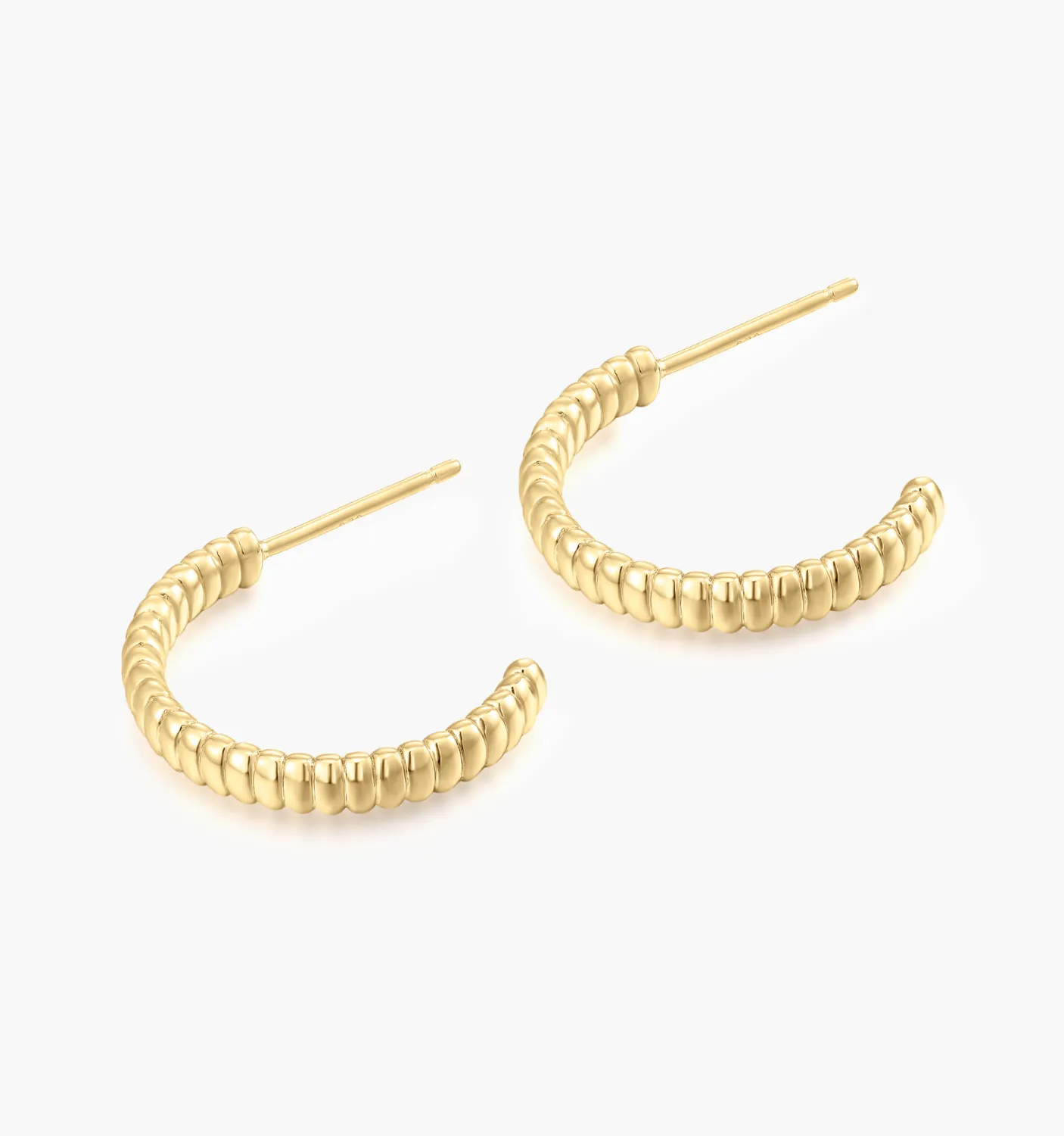 Textured Hoop Earrings