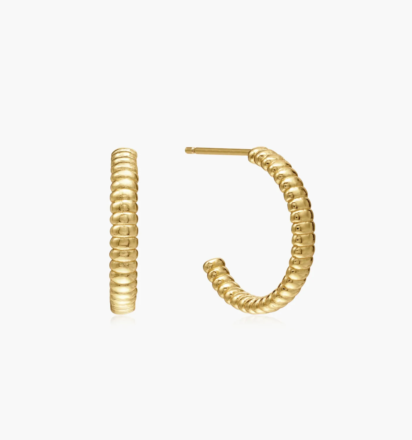 Textured Hoop Earrings