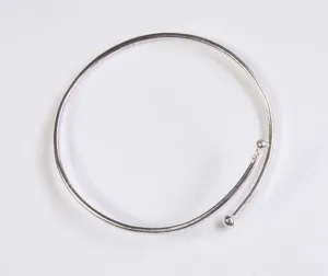 Textured Silver Bangle