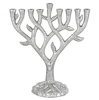 Textured Tree of Life Menorah