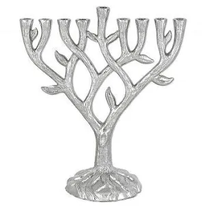 Textured Tree of Life Menorah