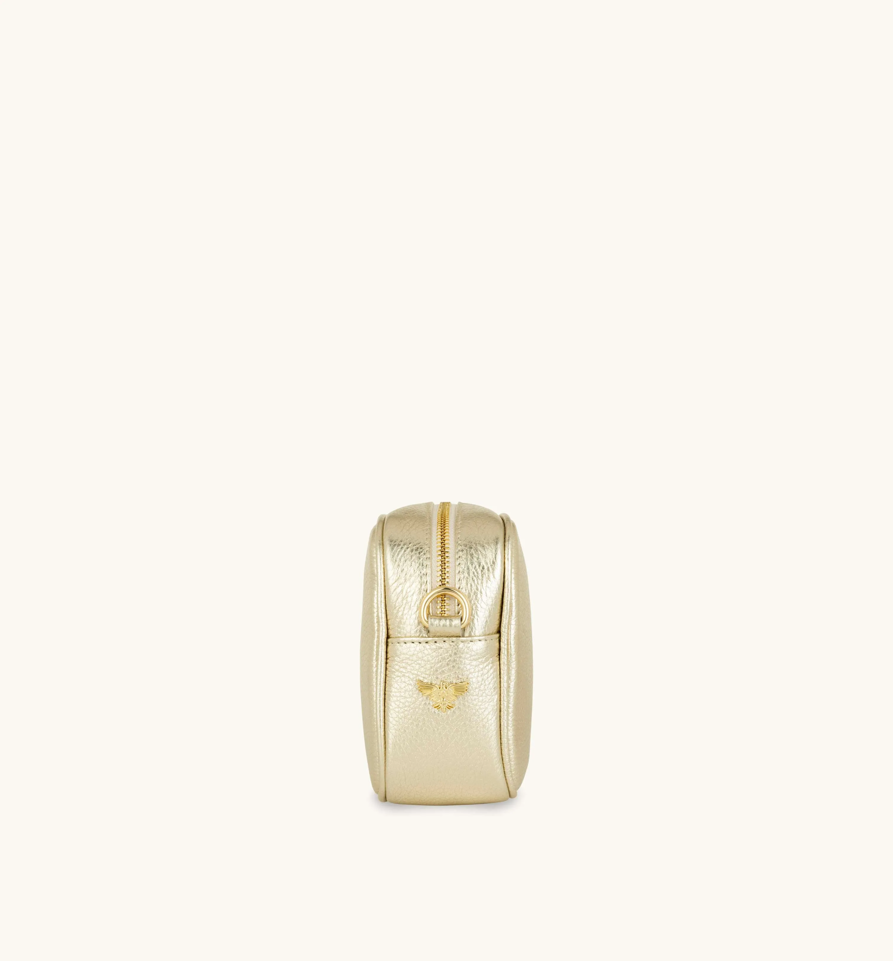 The Tassel Gold Leather Crossbody Bag