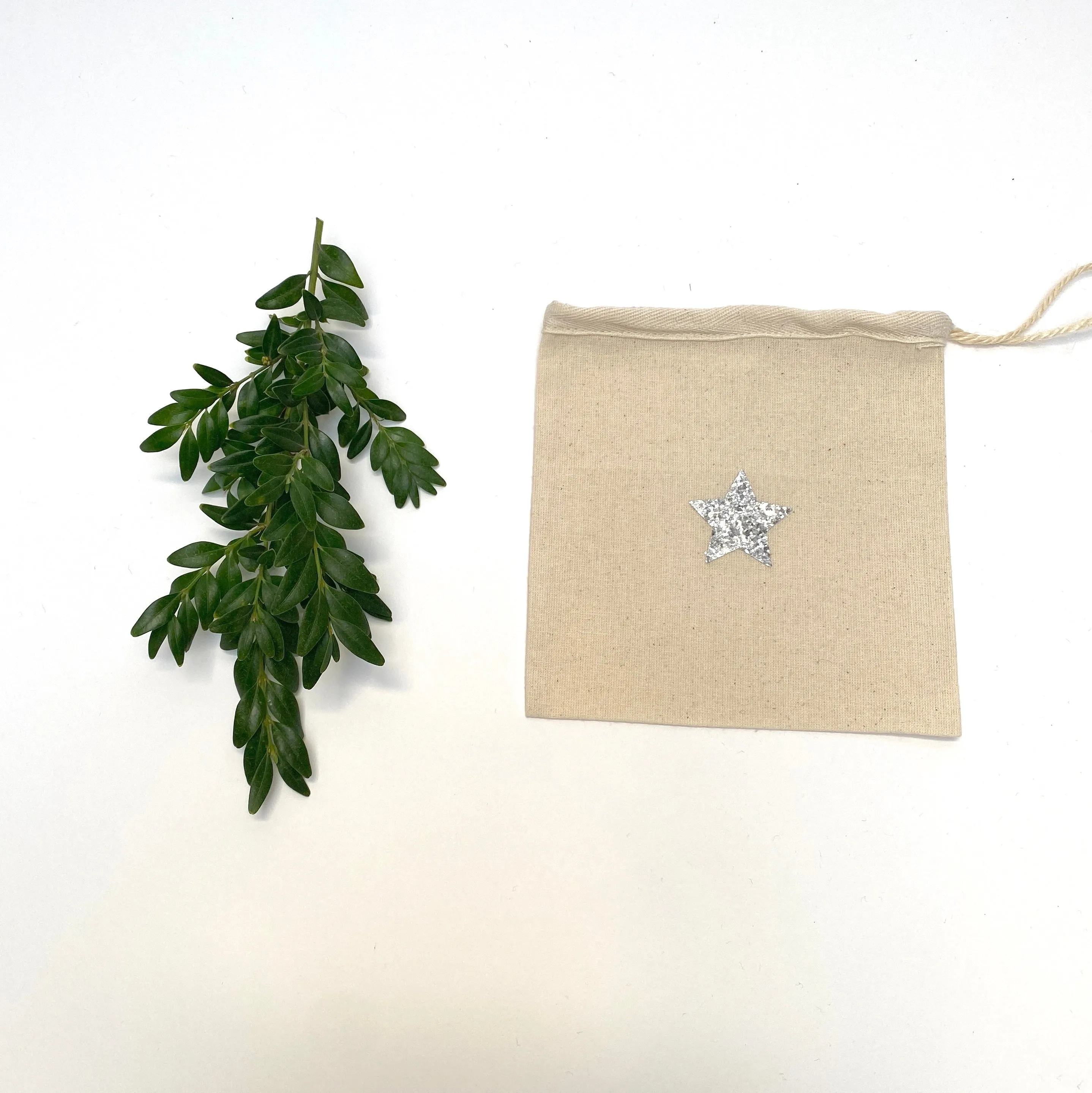 three cotton bags (star)