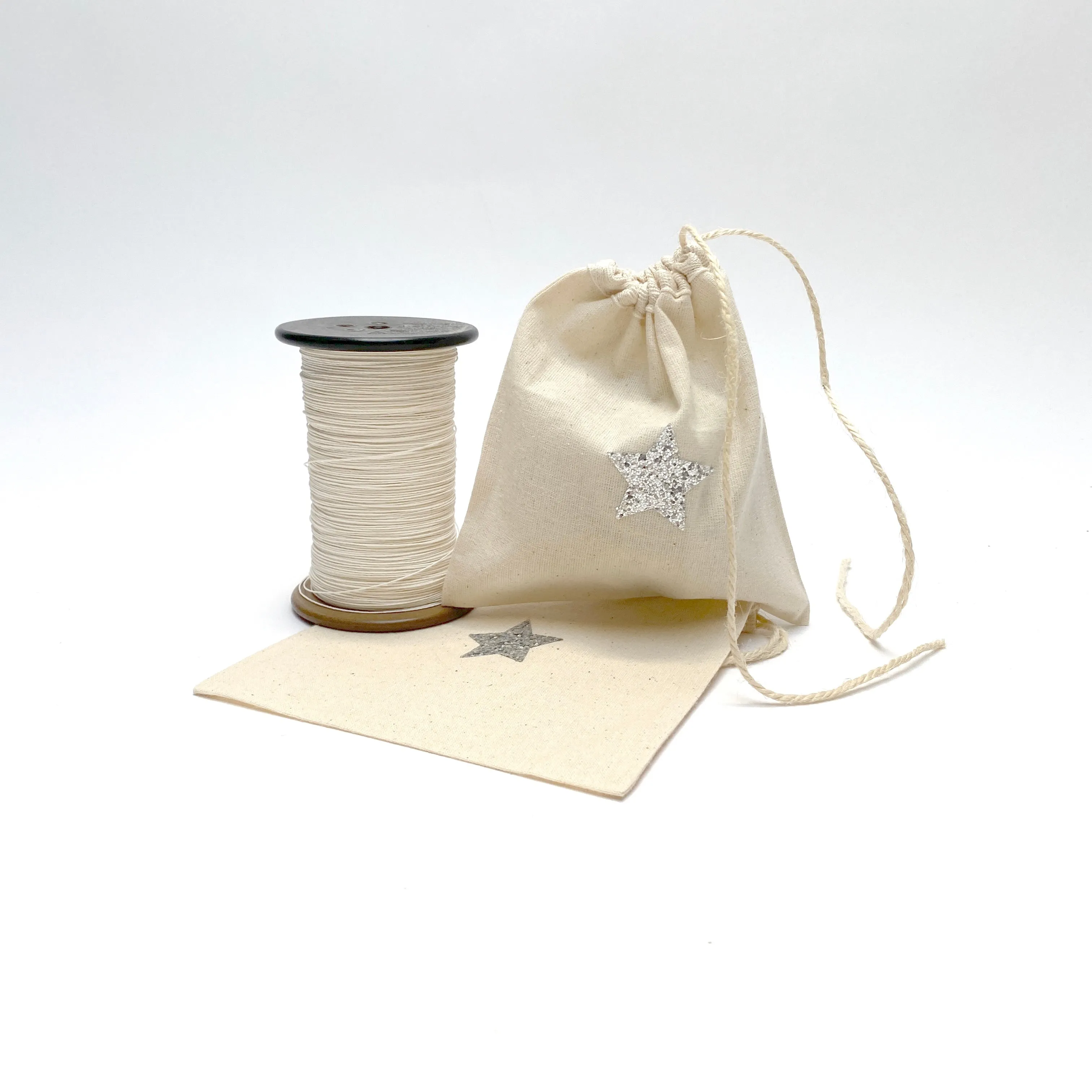 three cotton bags (star)