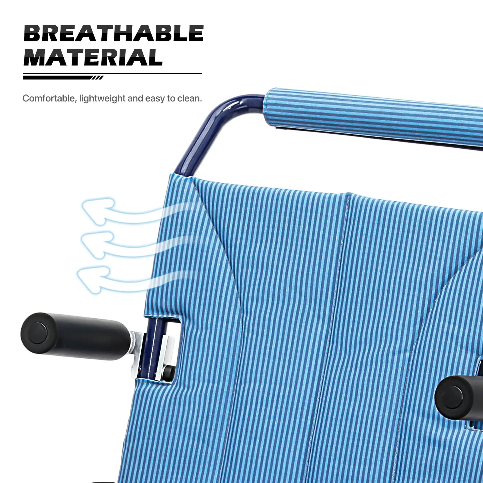 Transport Wheelchair - Blue - Can Be Carry-on Plane