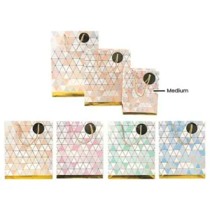 Triangle Checker Medium Gift Bag - 18cm x 23cm x 10cm
