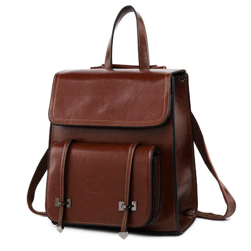 Tucson Full Grain Leather Women's Backpack