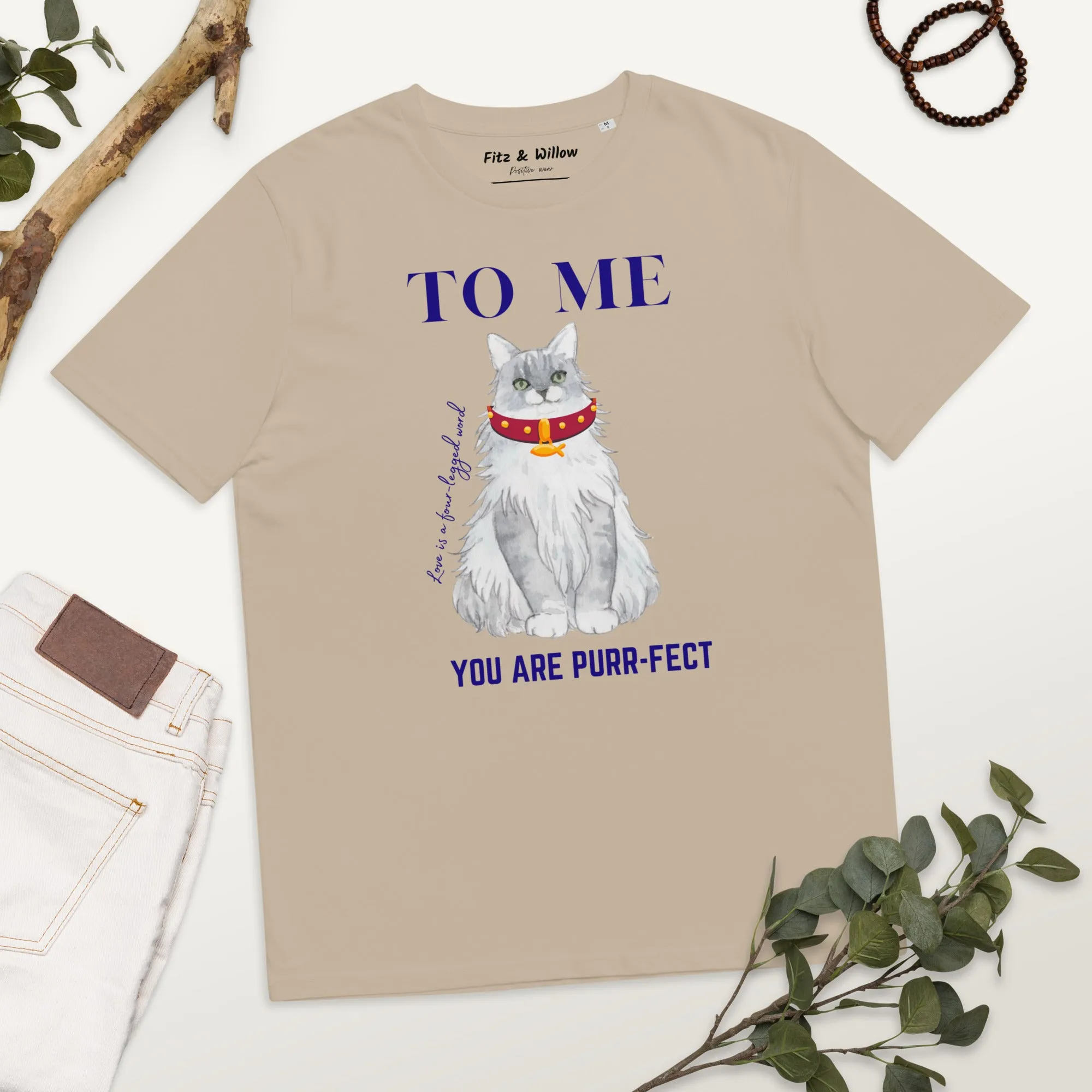 Unisex organic cotton t-shirt Maine Coon Love