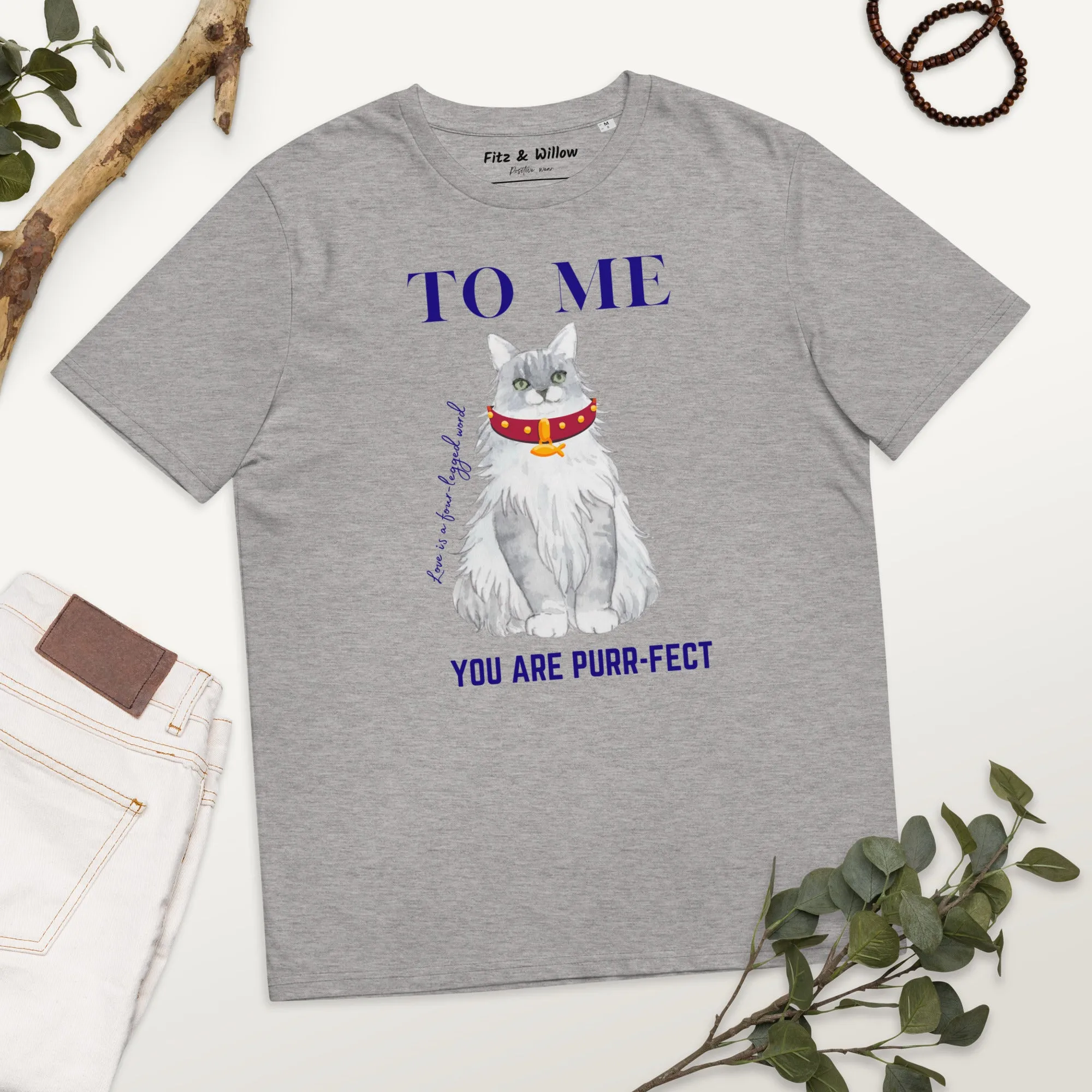 Unisex organic cotton t-shirt Maine Coon Love