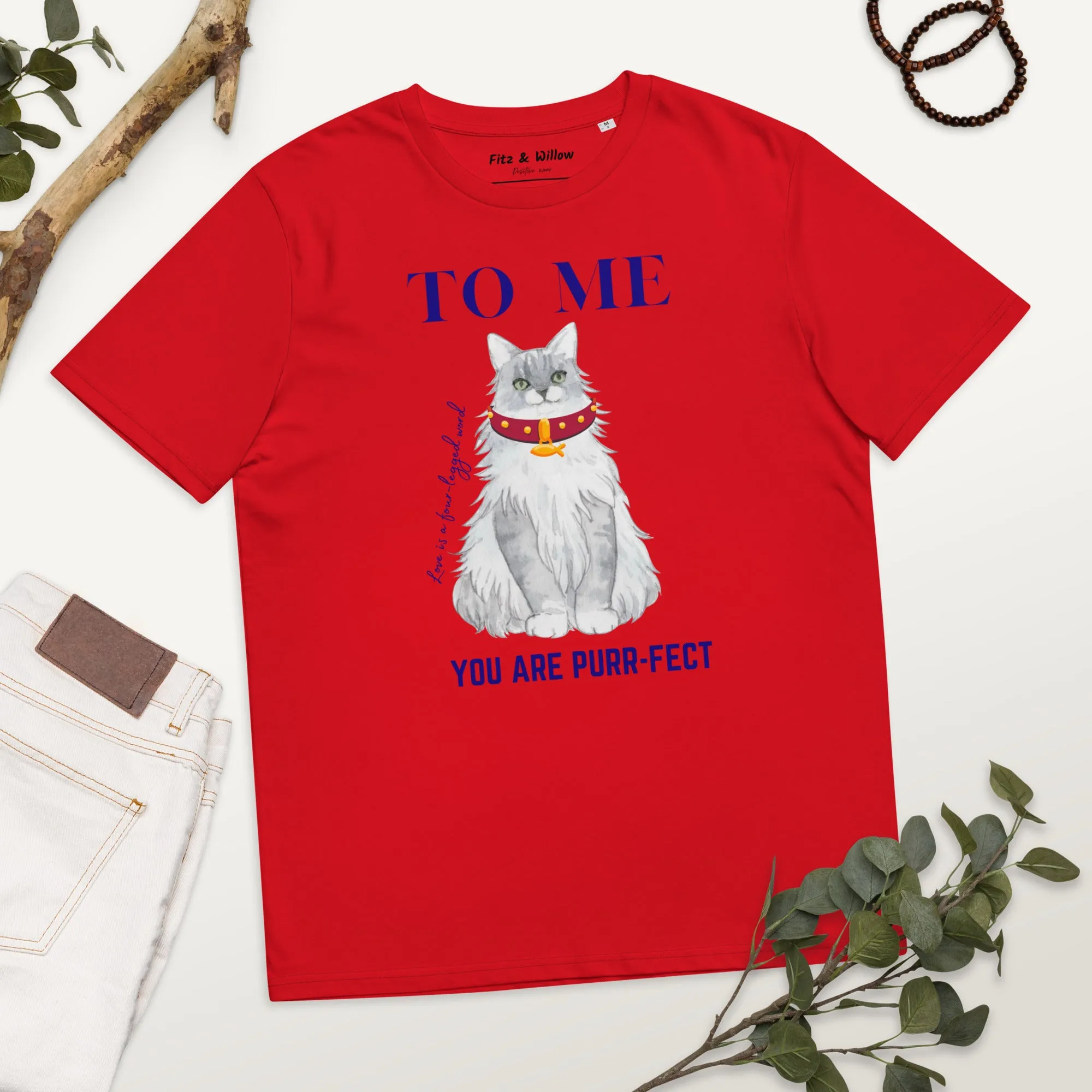 Unisex organic cotton t-shirt Maine Coon Love
