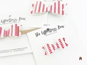 Vegan Baseball Bows