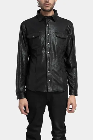 Vegan leather shirt