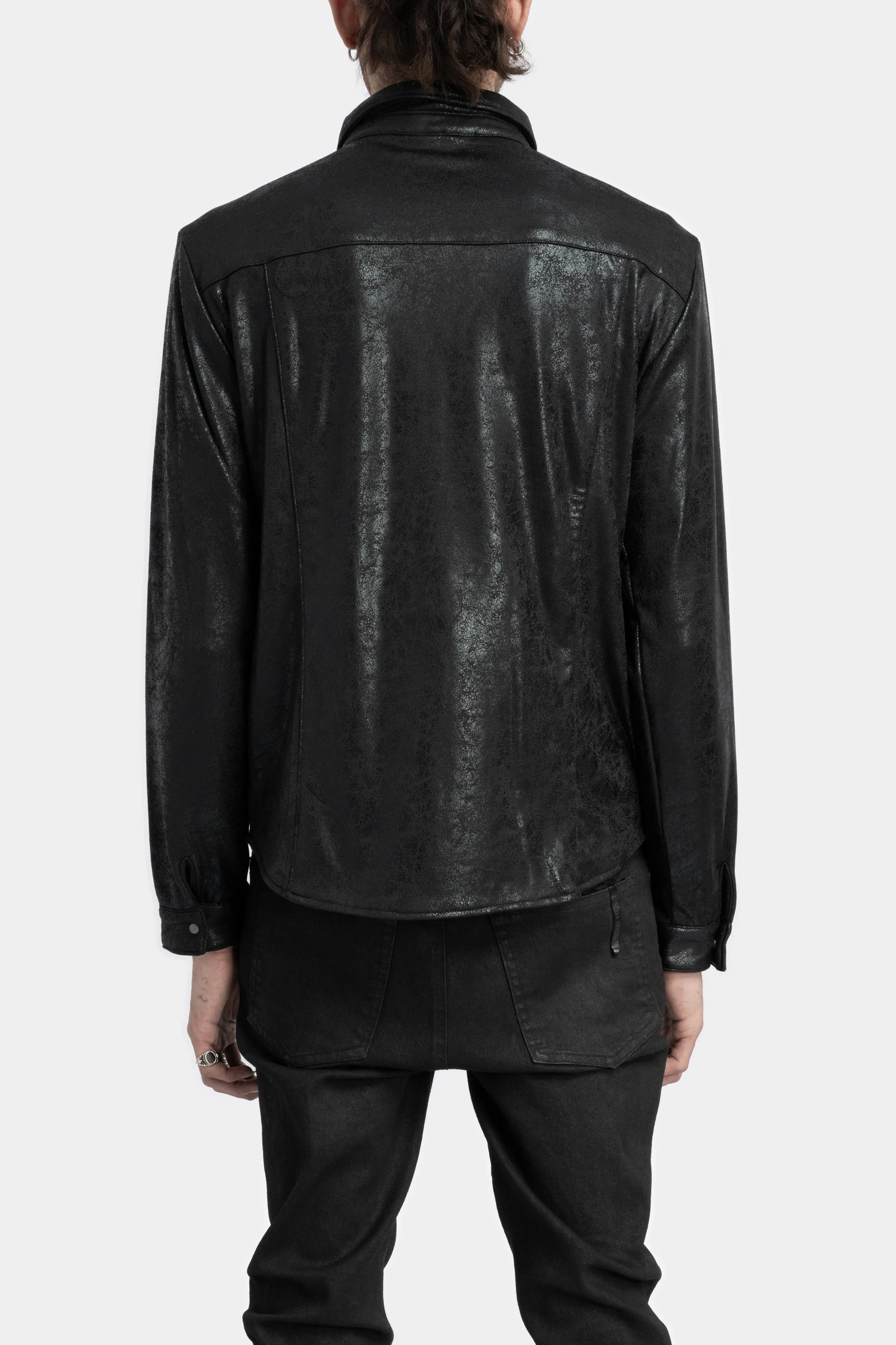 Vegan leather shirt