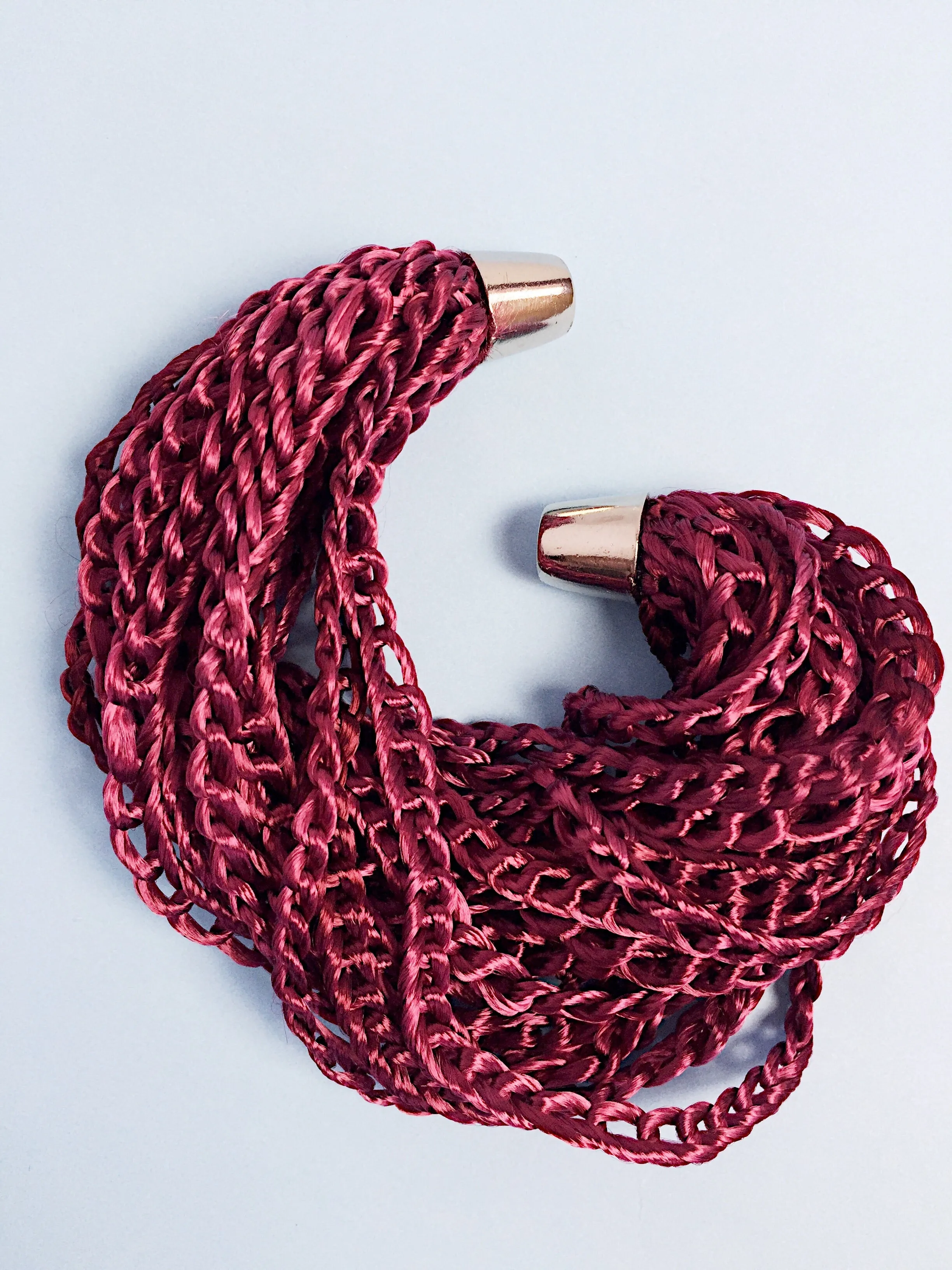 Vegan Silk Chain Bracelet