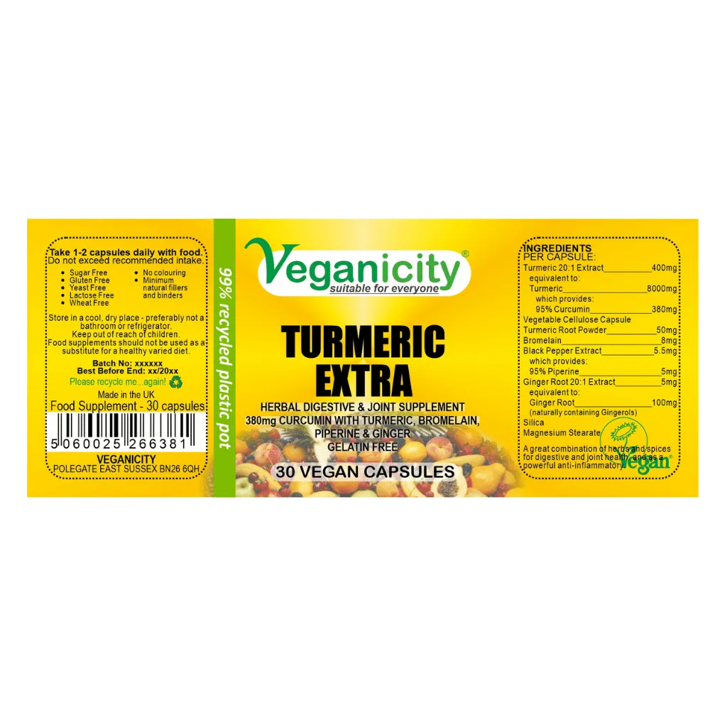 Vegan Turmeric Extra Capsules