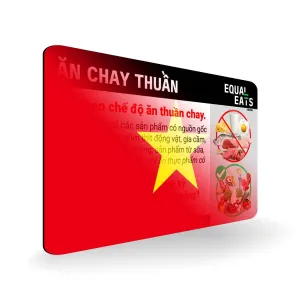 Vietnamese Vegan Card