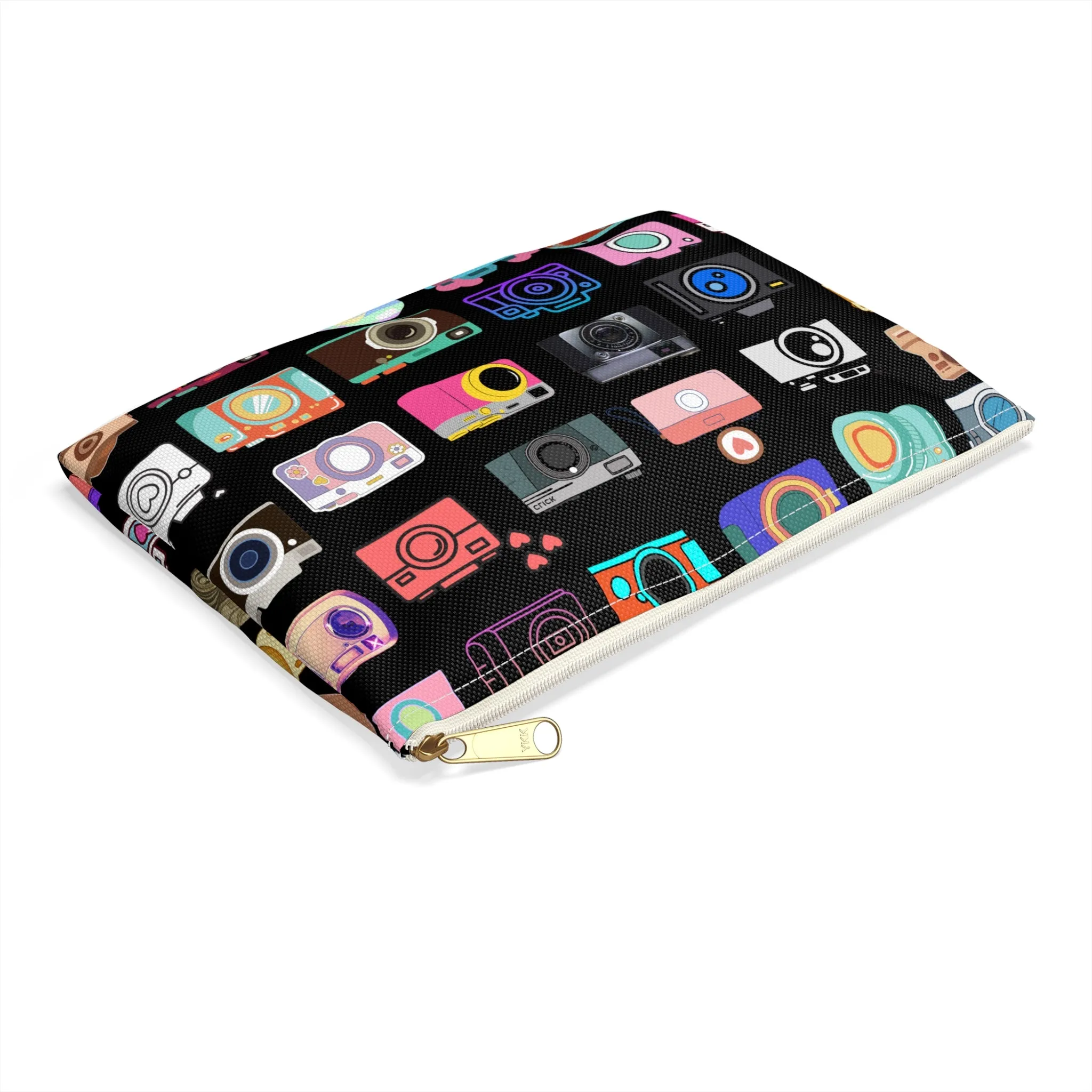 Vintage Cameras Zippered Accessory Pouch (FWS)