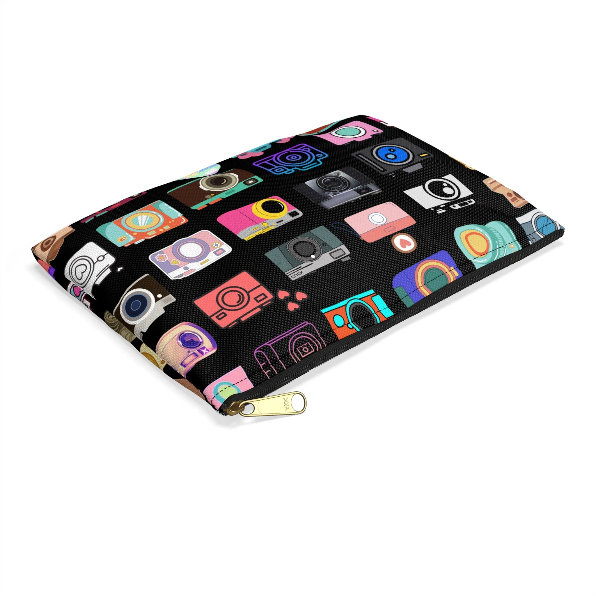 Vintage Cameras Zippered Accessory Pouch (FWS)