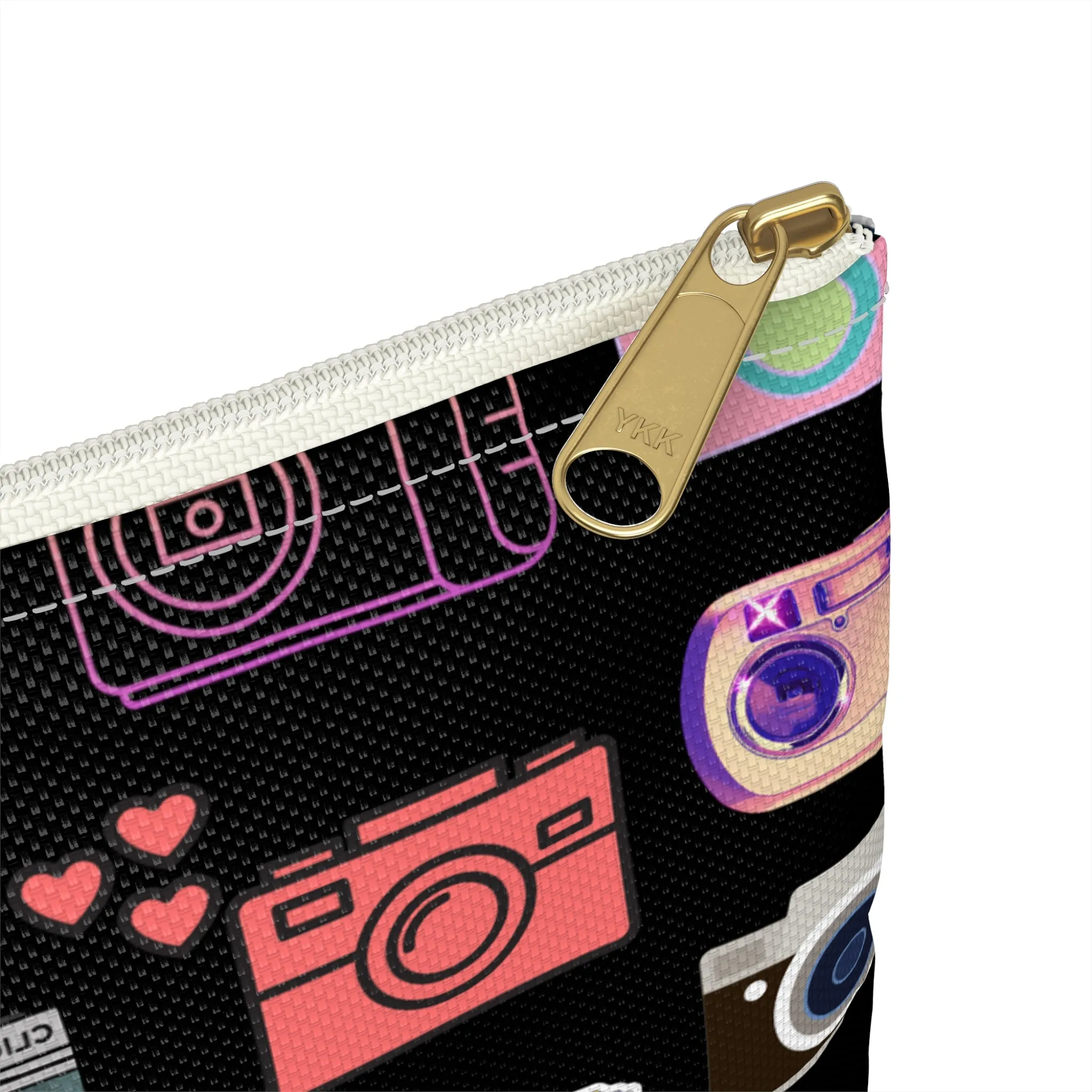 Vintage Cameras Zippered Accessory Pouch (FWS)