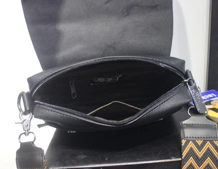 Vvsha  Christmas Gift Black Messenger Shoulder Bag