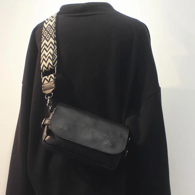 Vvsha  Christmas Gift Black Messenger Shoulder Bag