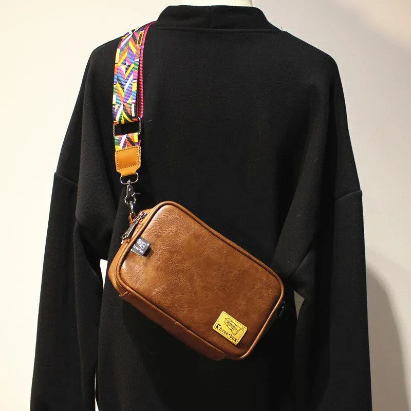 Vvsha  Christmas Gift Faux Leather Rectangular Crossbody Bag