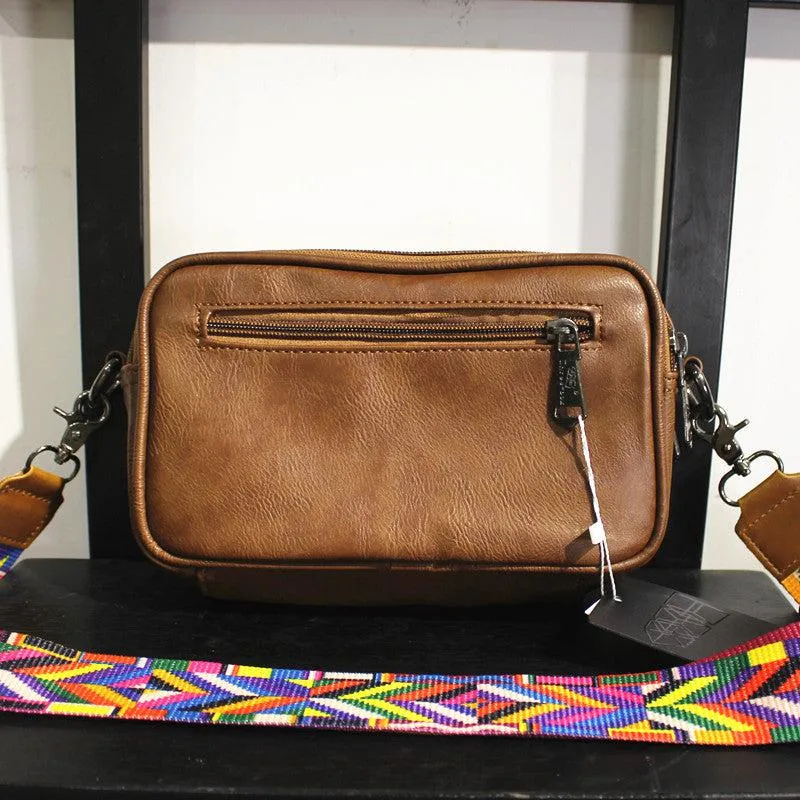Vvsha  Christmas Gift Faux Leather Rectangular Crossbody Bag