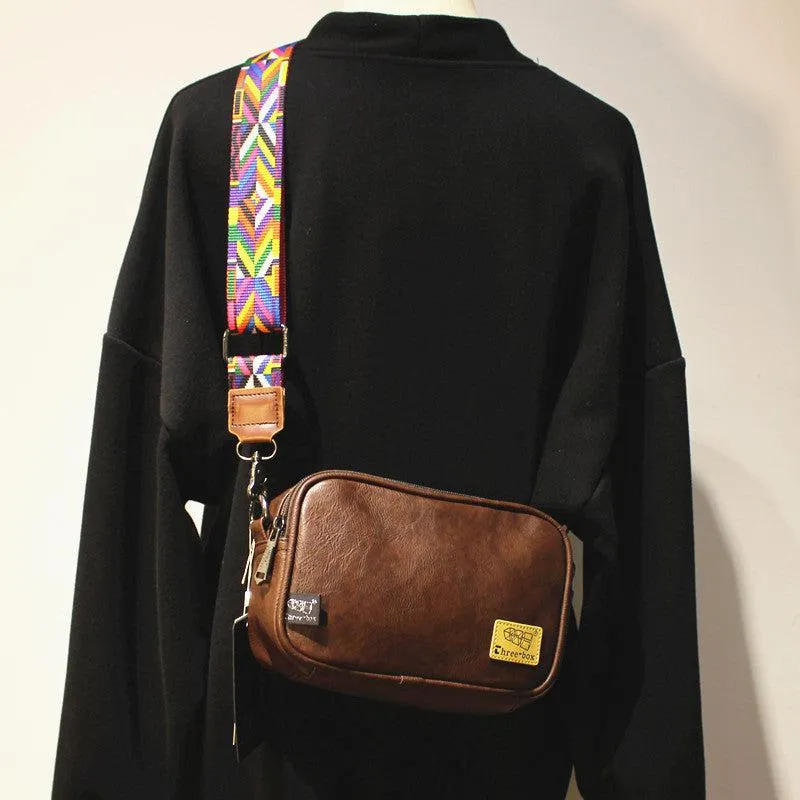Vvsha  Christmas Gift Faux Leather Rectangular Crossbody Bag