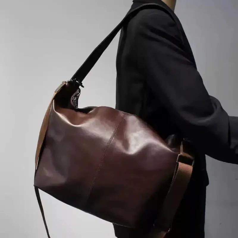 Vvsha  Christmas Gift Large Leather Hobo Bag