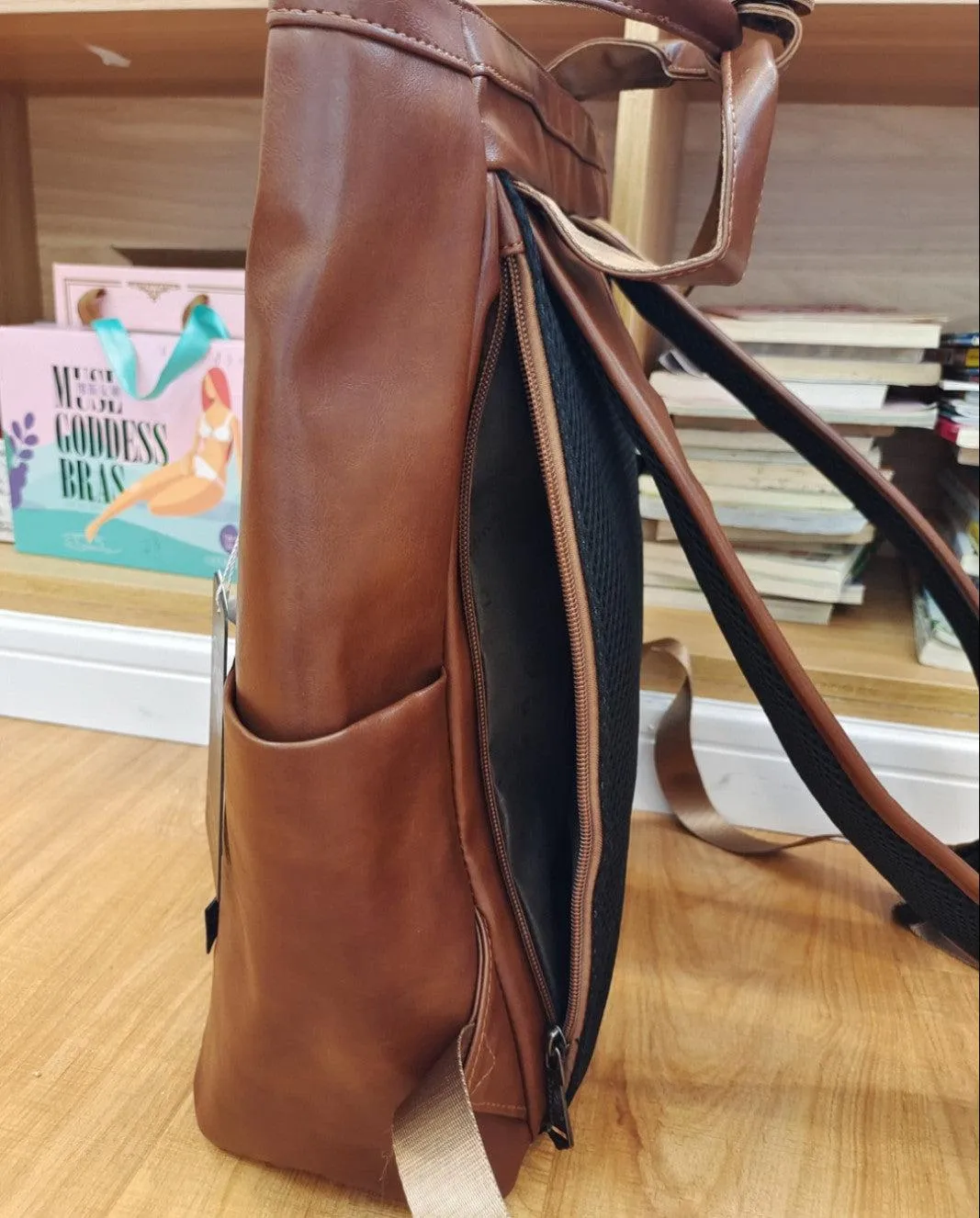 Vvsha  Christmas Gift Large Soft Leather Backpack