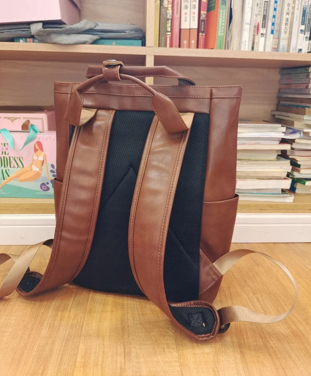 Vvsha  Christmas Gift Large Soft Leather Backpack