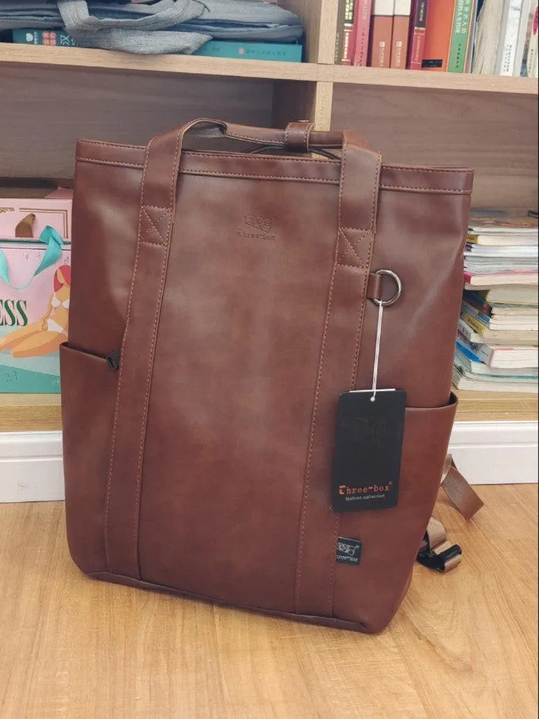 Vvsha  Christmas Gift Large Soft Leather Backpack