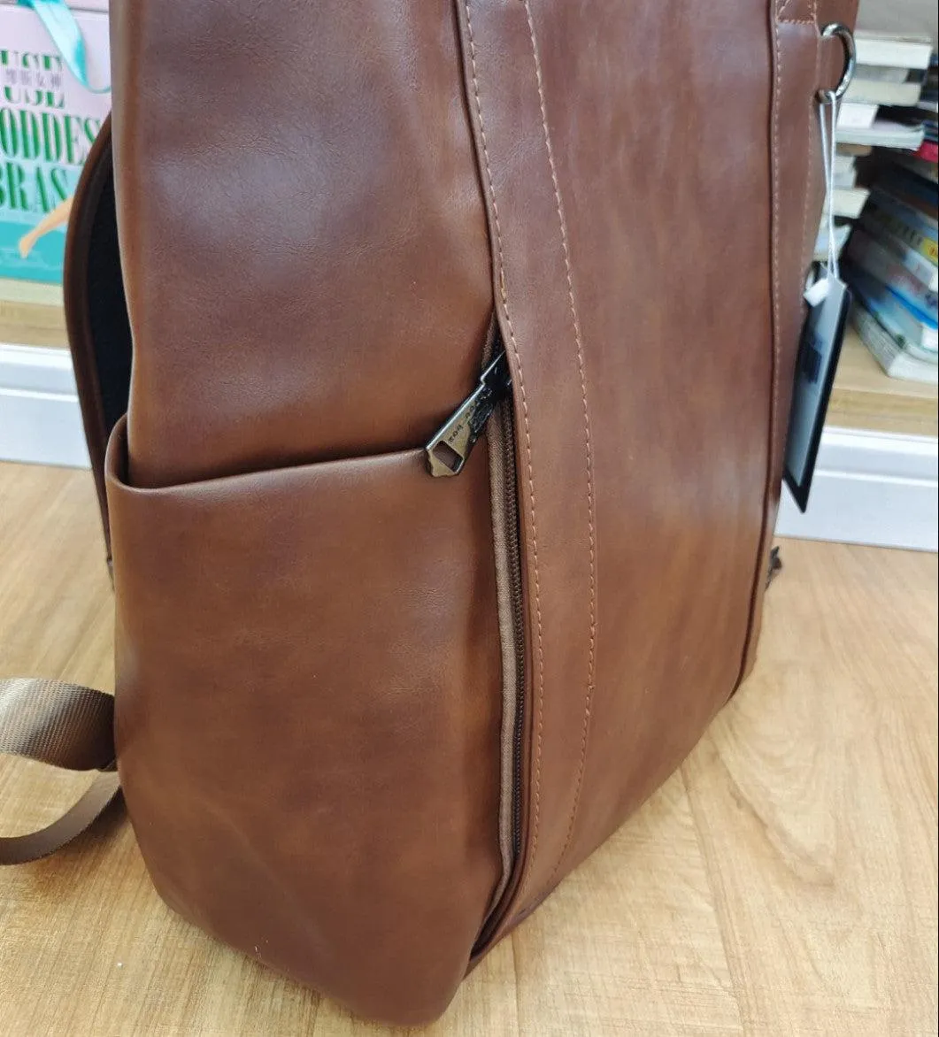 Vvsha  Christmas Gift Large Soft Leather Backpack