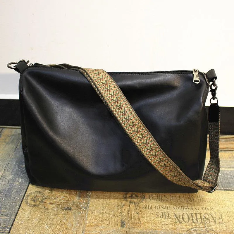 Vvsha  Christmas Gift Large Soft Leather Travel Bag