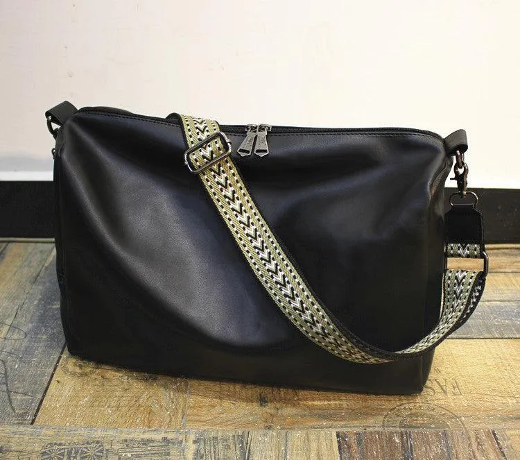 Vvsha  Christmas Gift Large Soft Leather Travel Bag