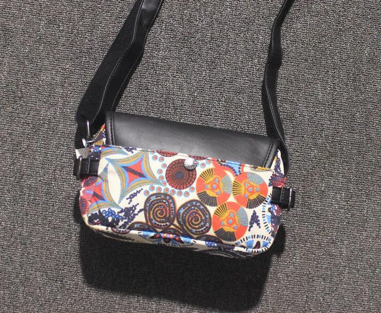 Vvsha  Christmas Gift Printed Canvas Crossbody Bag