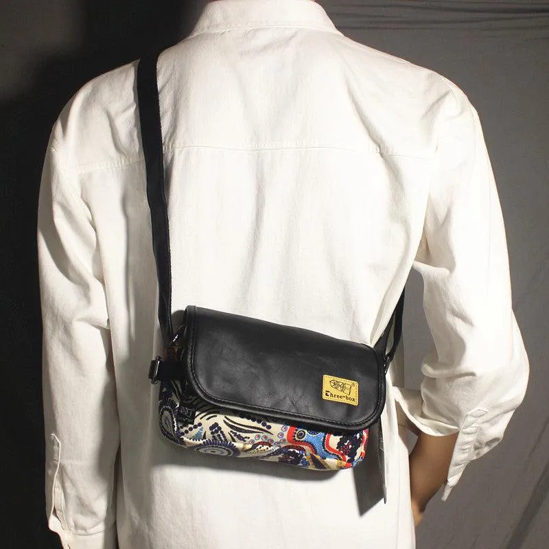 Vvsha  Christmas Gift Printed Canvas Crossbody Bag