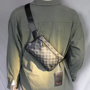 Vvsha  Christmas Gift Small Plaid Messenger Bag