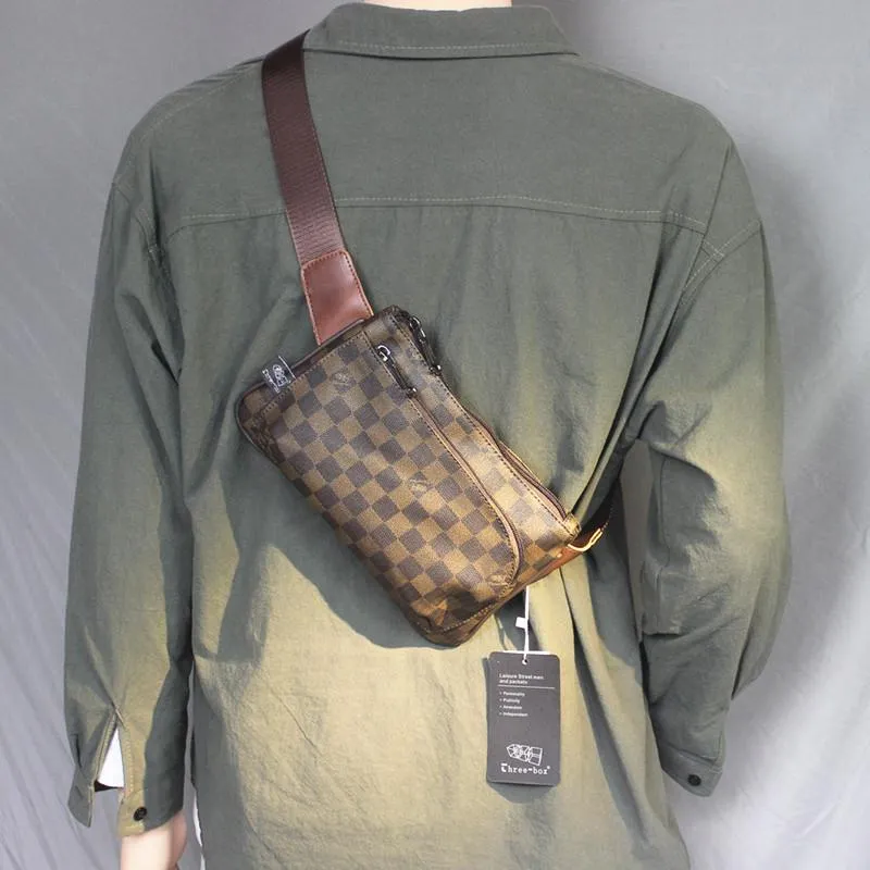Vvsha  Christmas Gift Small Plaid Messenger Bag