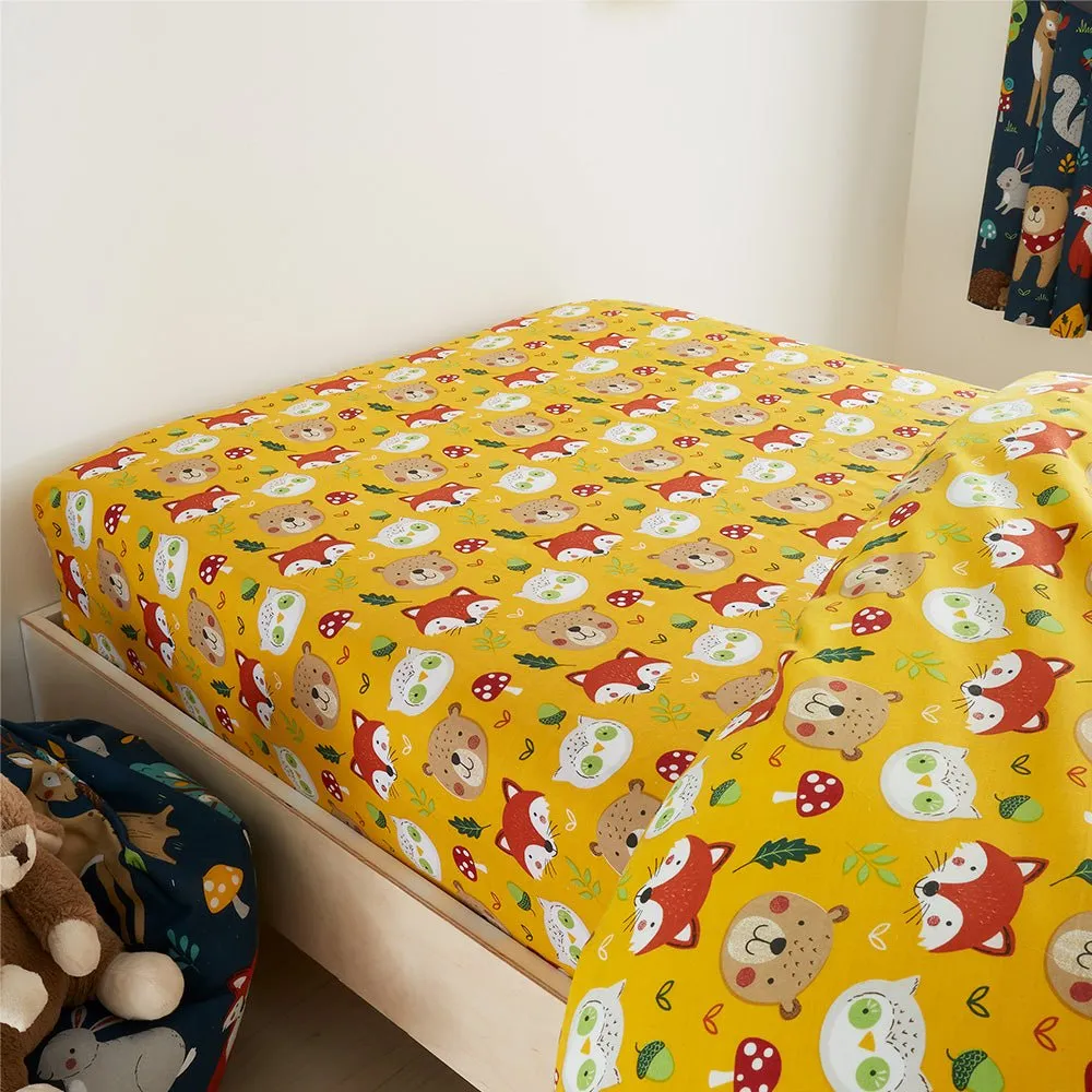 Woodland Friends Fitted Sheet