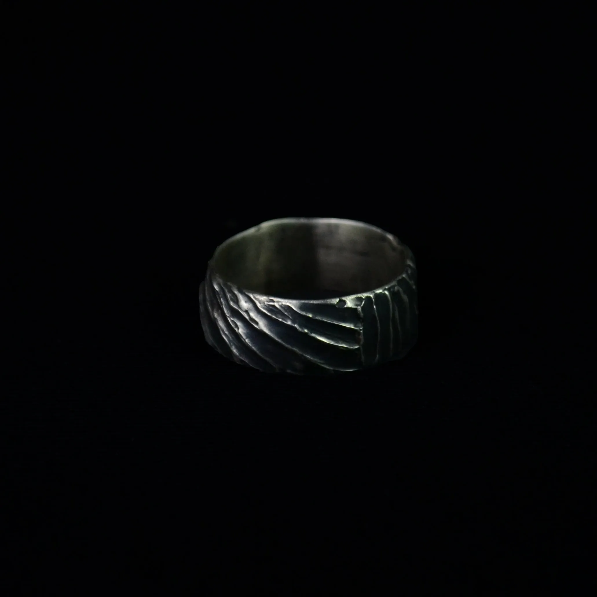 Zebra Textured Ring